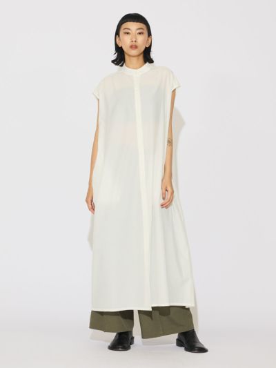 MIDIUMISOLID for Ladies ノースリーブコクーンワンピース