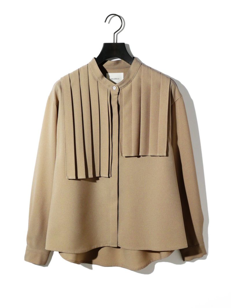 front pleats asymmetry shirt