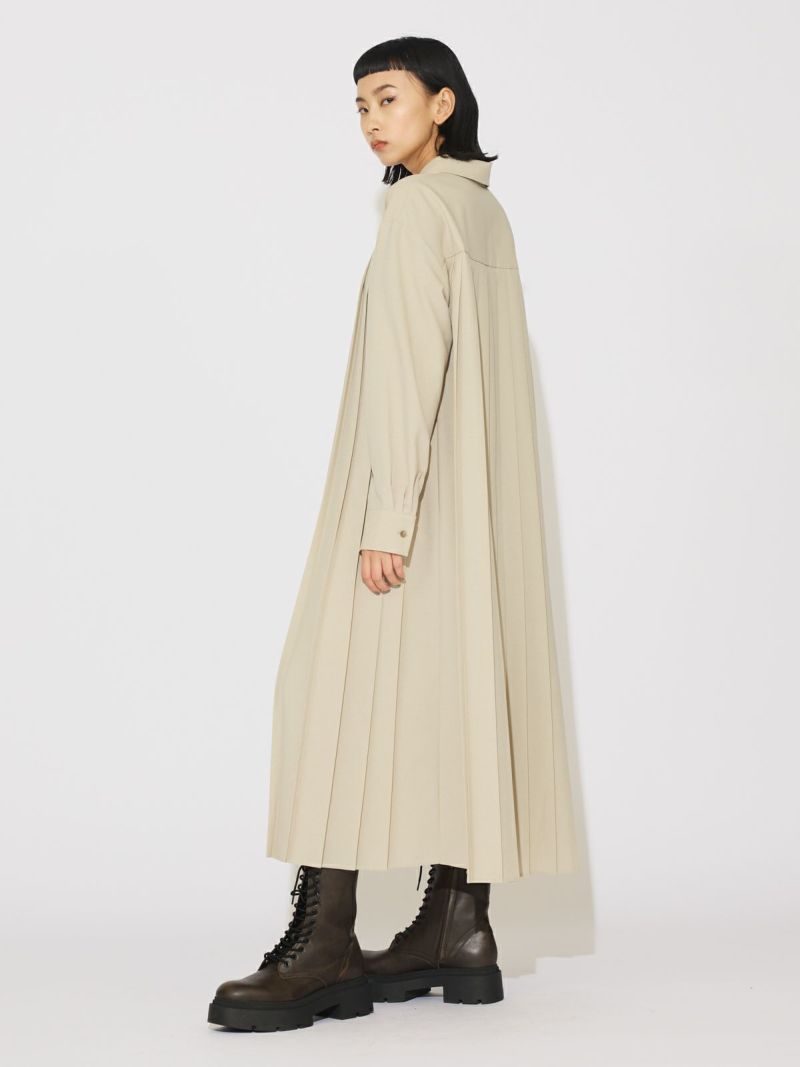 MIDIUMISOLID for Ladies プリーツAラインワンピース｜ MARcourt