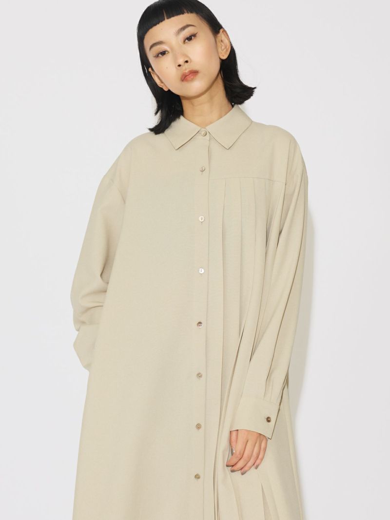 MIDIUMISOLID for Ladies プリーツAラインワンピース｜ MARcourt