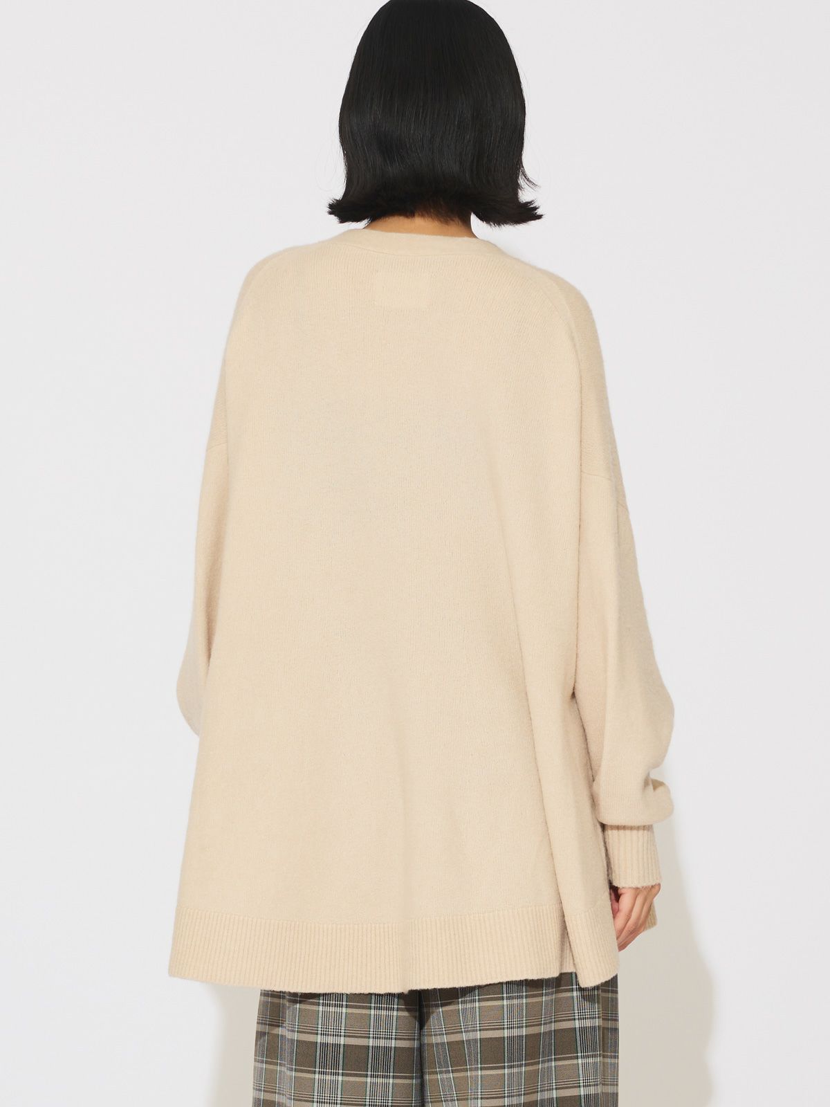 MIDIUMISOLID for Ladies リラックスオーバーサイズカーディガン  