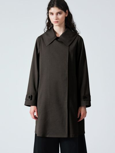 mizuiro ind ポリエステルシャンブレートレンチコート