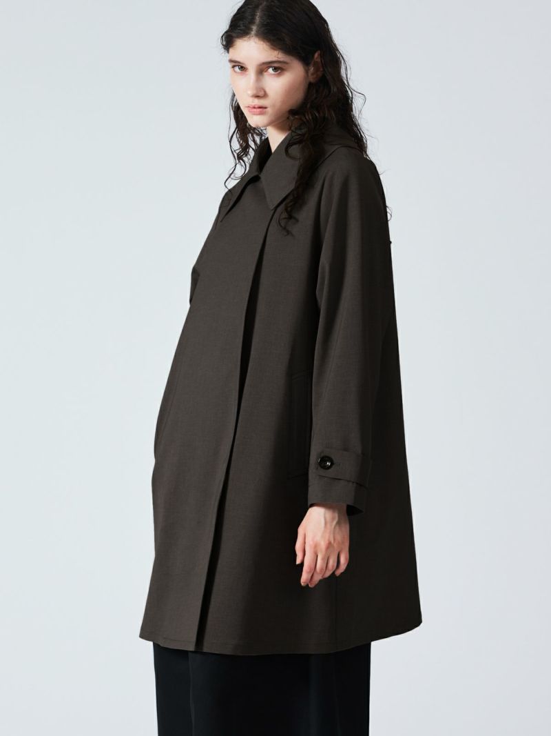 mizuiro ind ポリエステルシャンブレートレンチコート