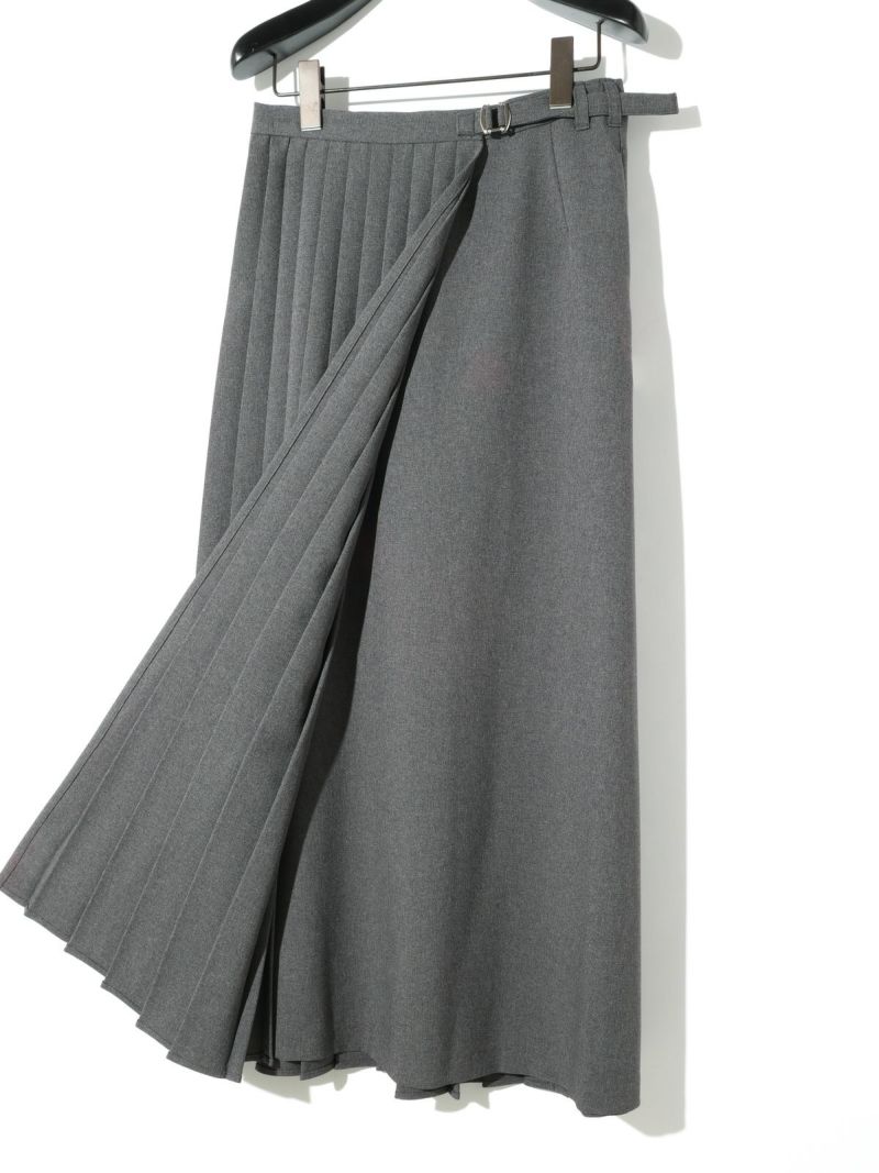 MIDIUMISOLID for Ladies プリーツラップスカート｜ MARcourt