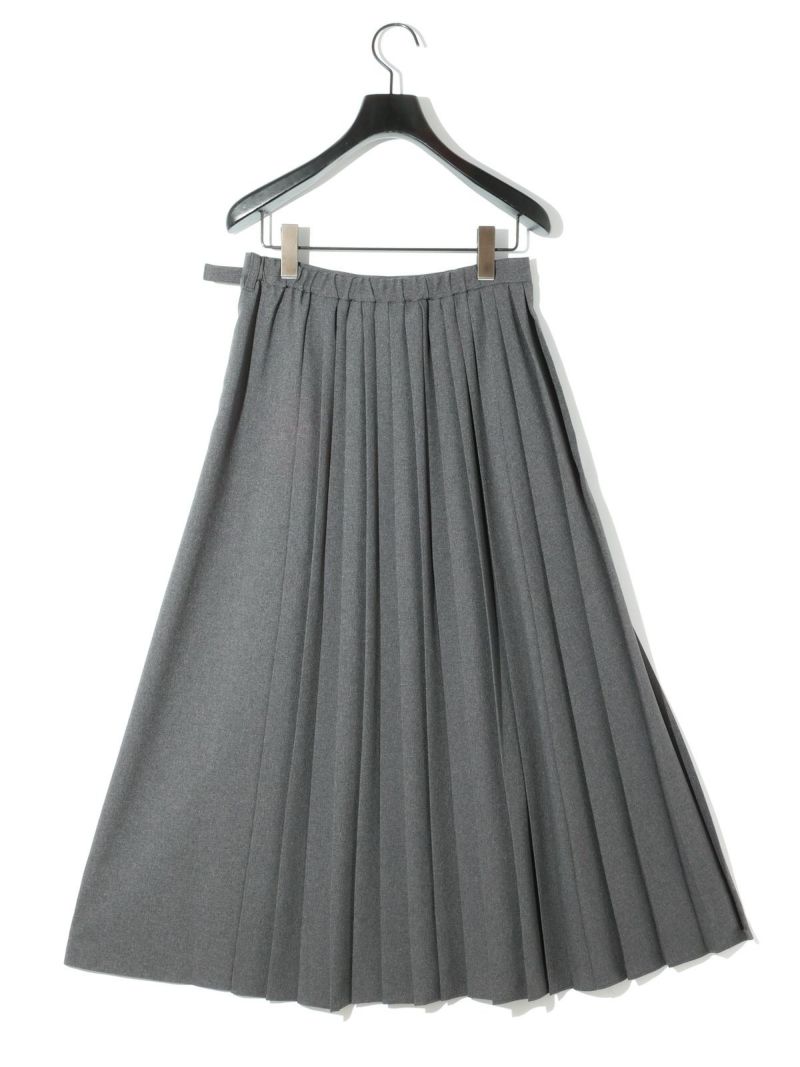 MIDIUMISOLID for Ladies プリーツラップスカート| MARcourt MIDIUMISOLID for Ladies プリーツラップスカート| MARcourt