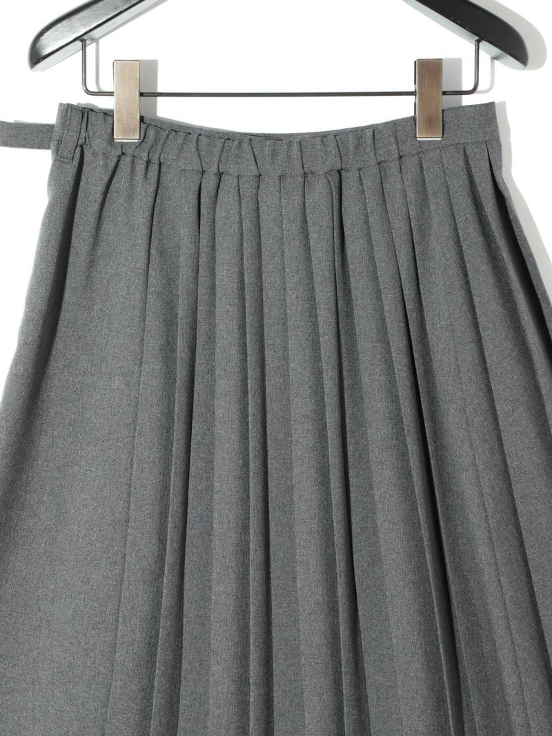 MIDIUMISOLID for Ladies プリーツラップスカート｜ MARcourt