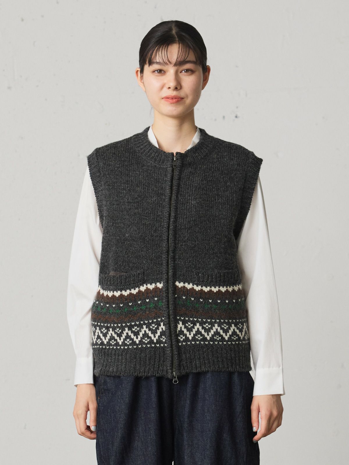 nordic knit vest