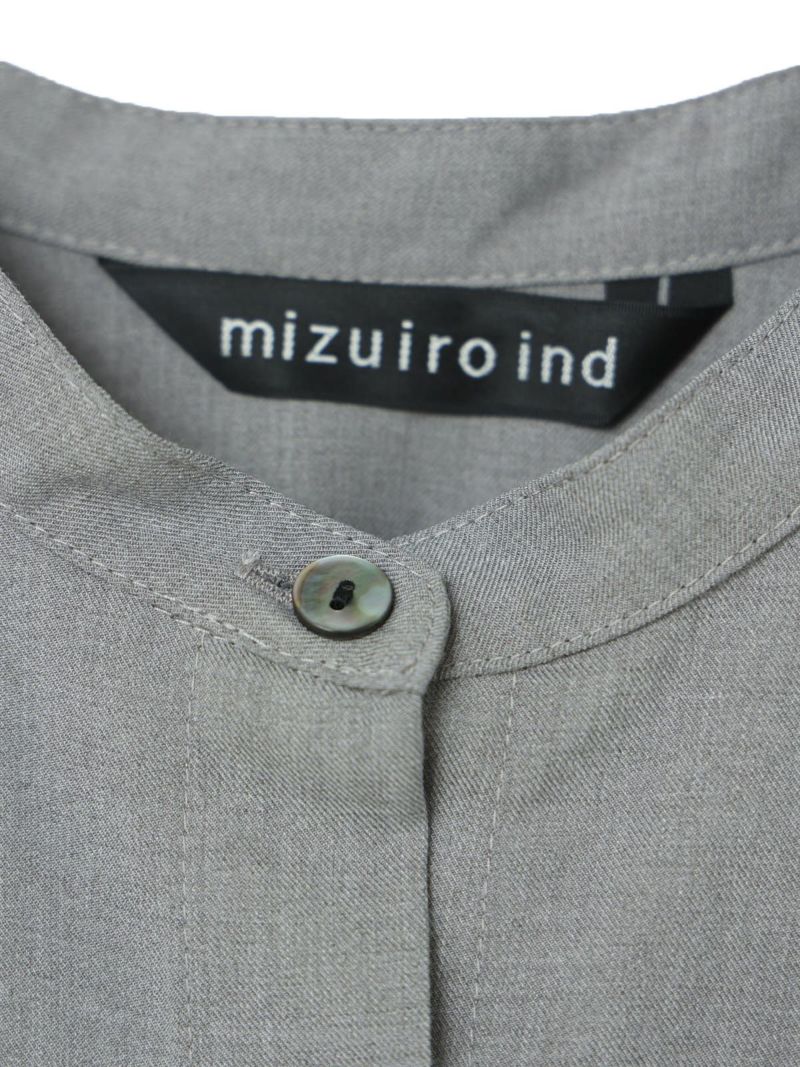 mizuiro ind T/Rスタンドカラーフレアワンピース（ワンピース
