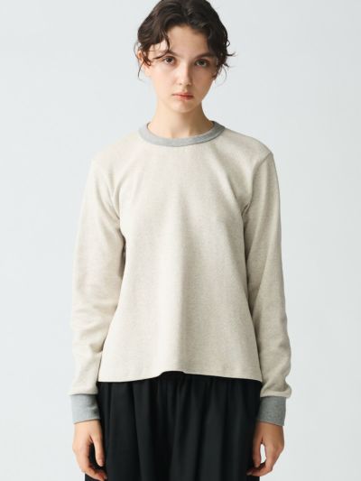 【3/10(月)12:00販売終了】mizuiro ind ハニカムパターンAラインプルオーバー