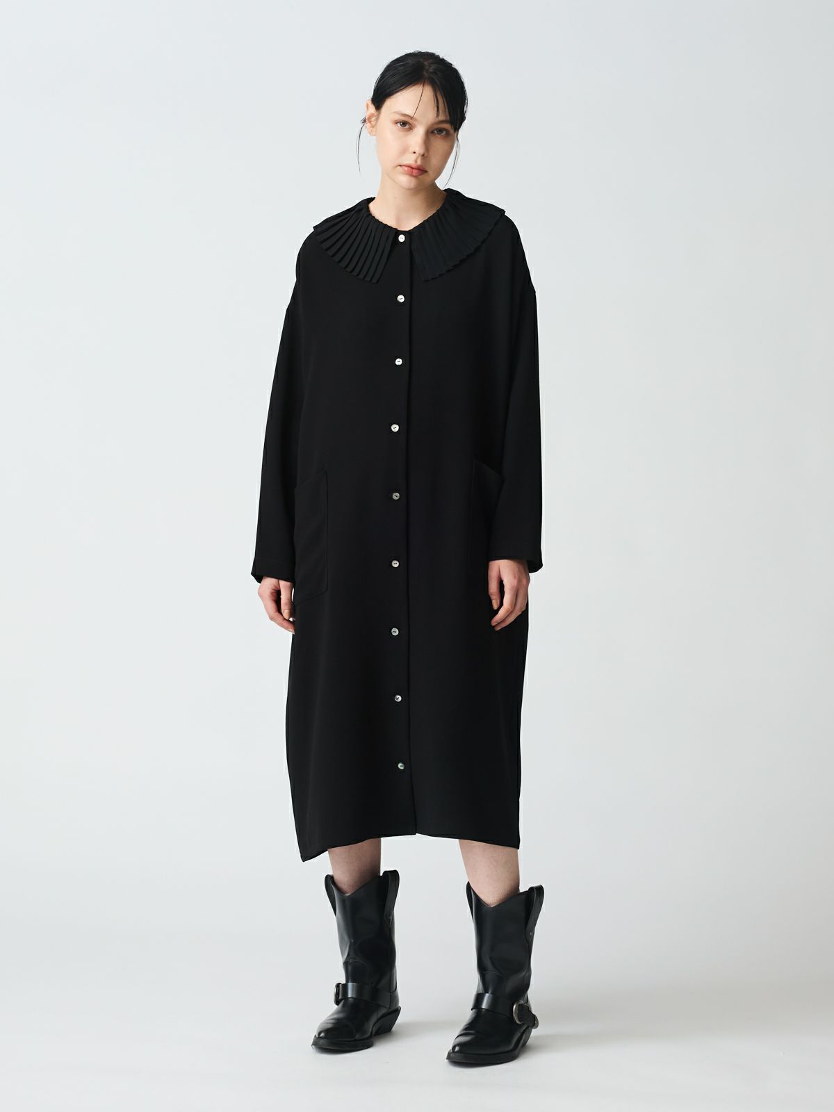 mizuiro ind プリーツカラーワンピース｜ MARcourt ONLINE STORE 