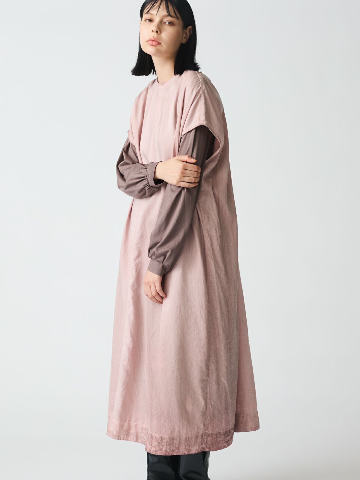 mizuiro ind ロングワンピース ブラウン