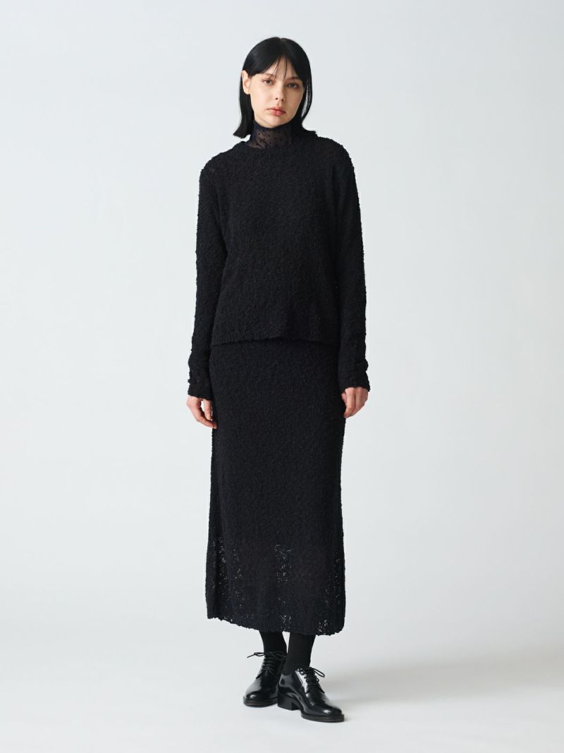 mizuiro ind メッシュドットハイネックプルオーバー｜ MARcourt ONLINE