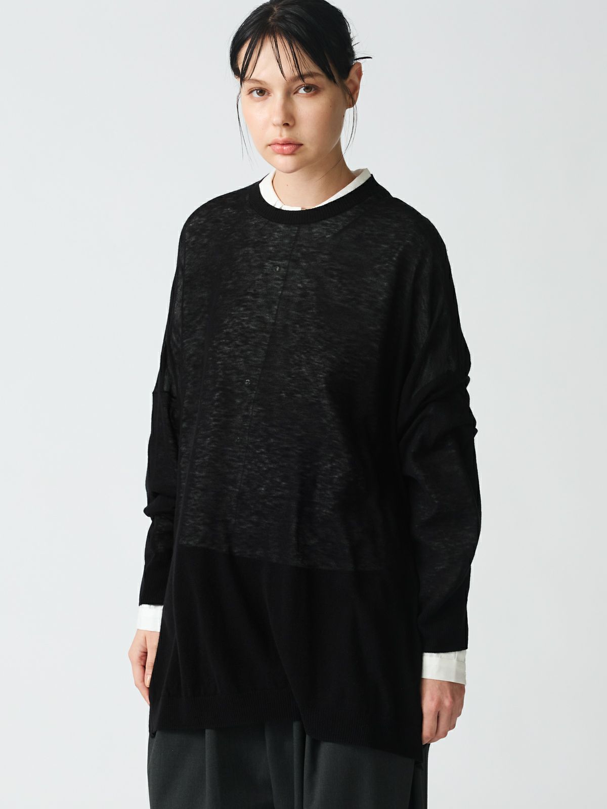 sheer wide tunic