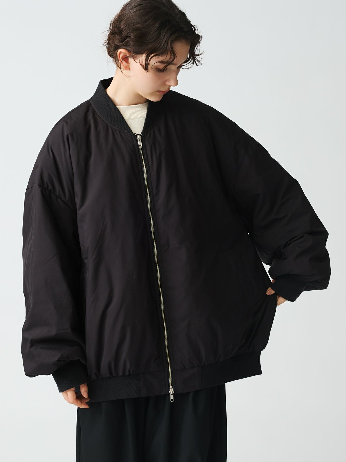 3/10(月)12:00販売終了】mizuiro ind ダウンワイドジャケット 