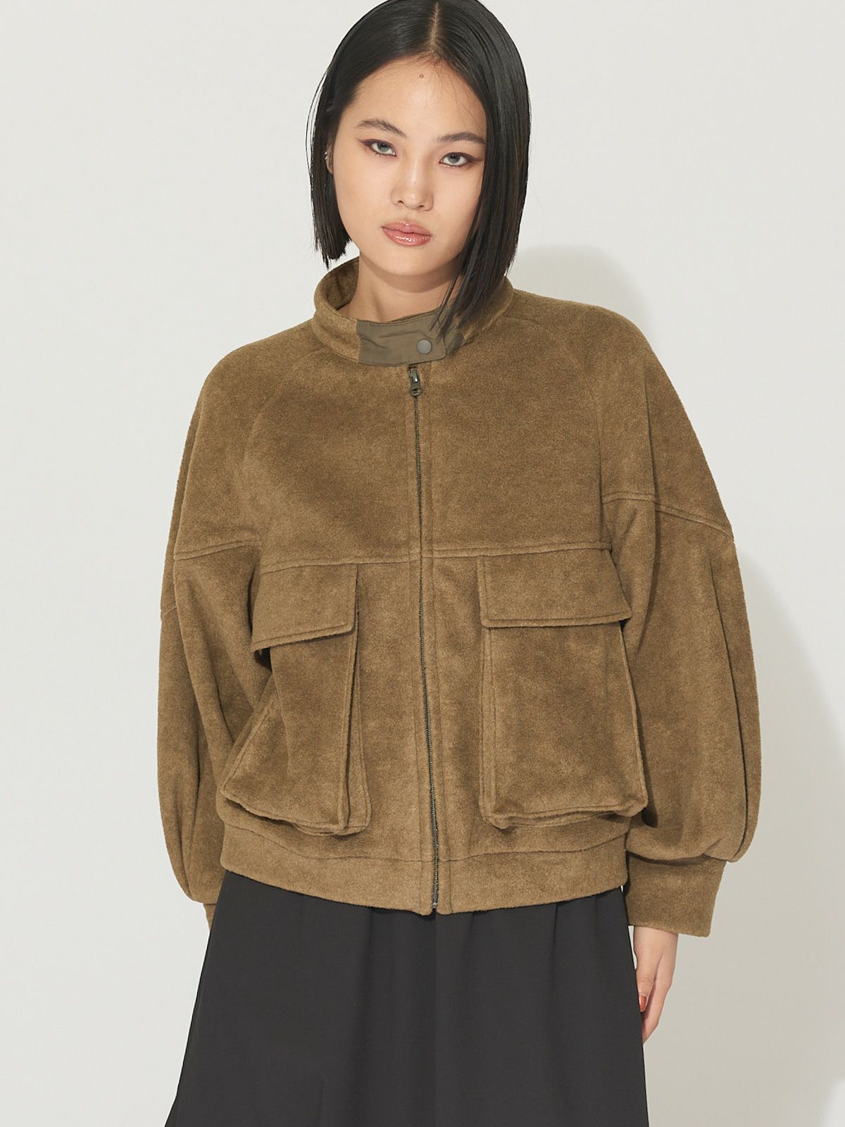 fleece blouson.R