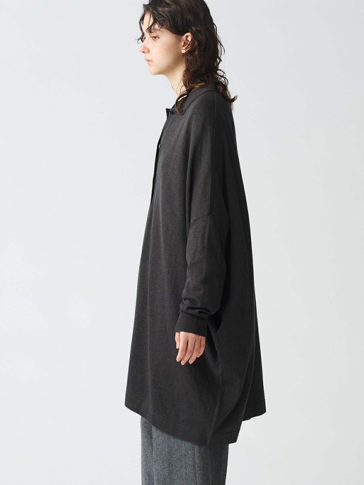mizuiro ind 襟付きロングカーディガン｜ MARcourt ONLINE STORE 