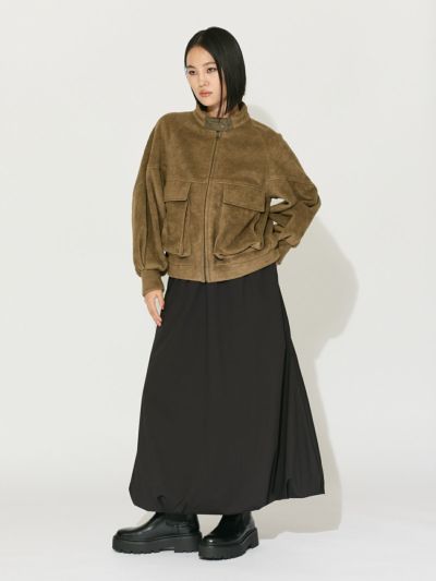 MIDIUMISOLID for Ladies ロングバルーンスカート