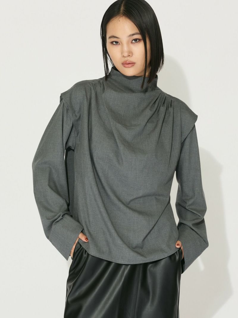 MEER. DRAPE BLOUSE ドレープブラウス - メルカリ