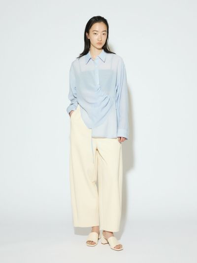 MIDIUMISOLID for Ladies ダブルニットバレルイージーパンツ