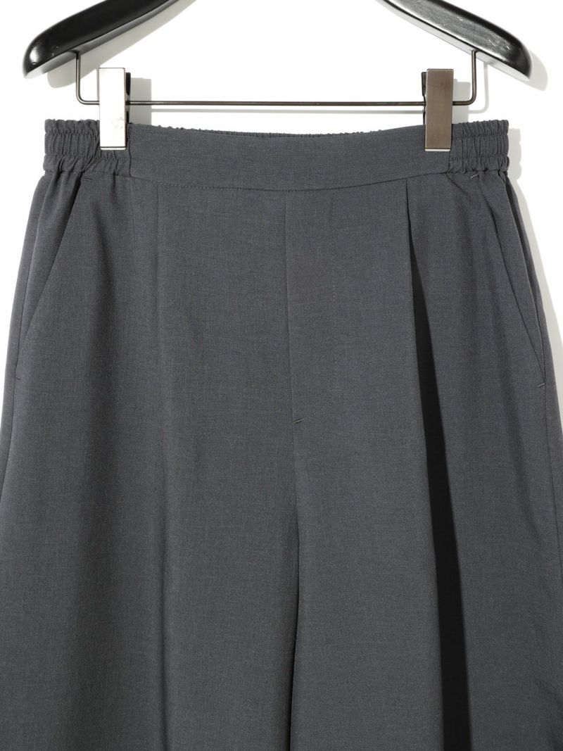 MIDIUMISOLID パンツ for Ladies フリンジレースイージーパンツ