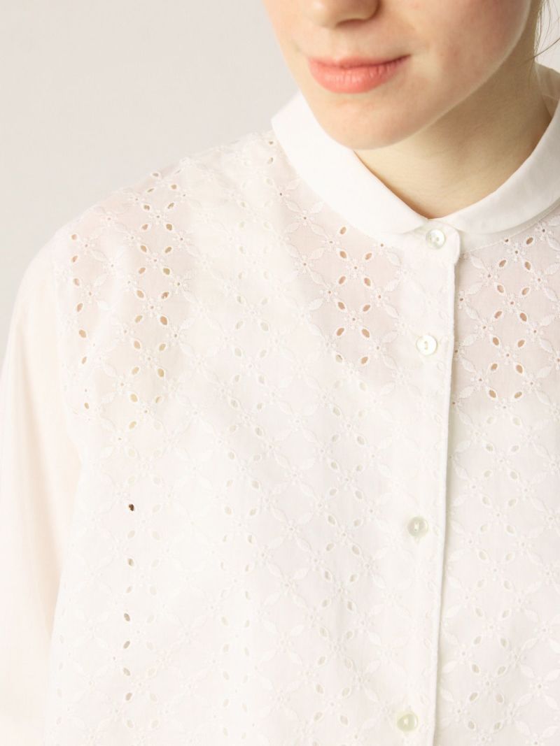 おすましレース襟トップス【White】 | DimMoire