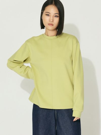 MIDIUMISOLID for Ladies フロントシームロングTシャツ