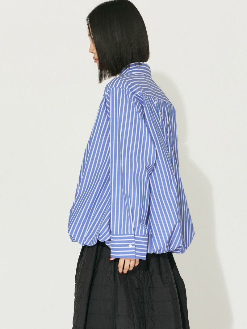 MIDIUMISOLID for Ladies バルーンシャツプルオーバー