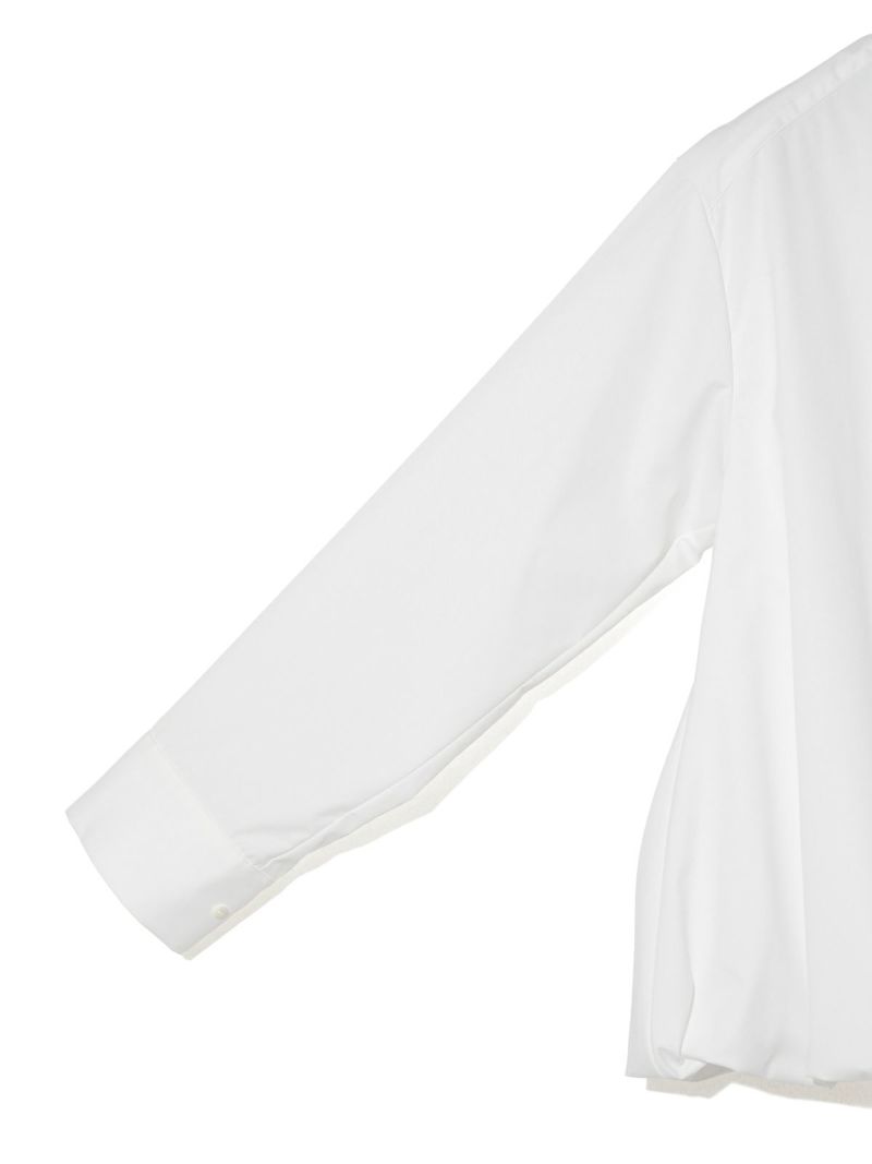 MIDIUMISOLID for Ladies バルーンシャツプルオーバー
