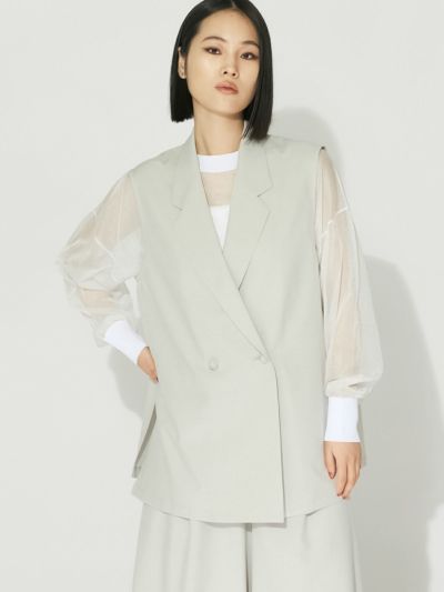 MIDIUMISOLID for Ladies テーラードジレ