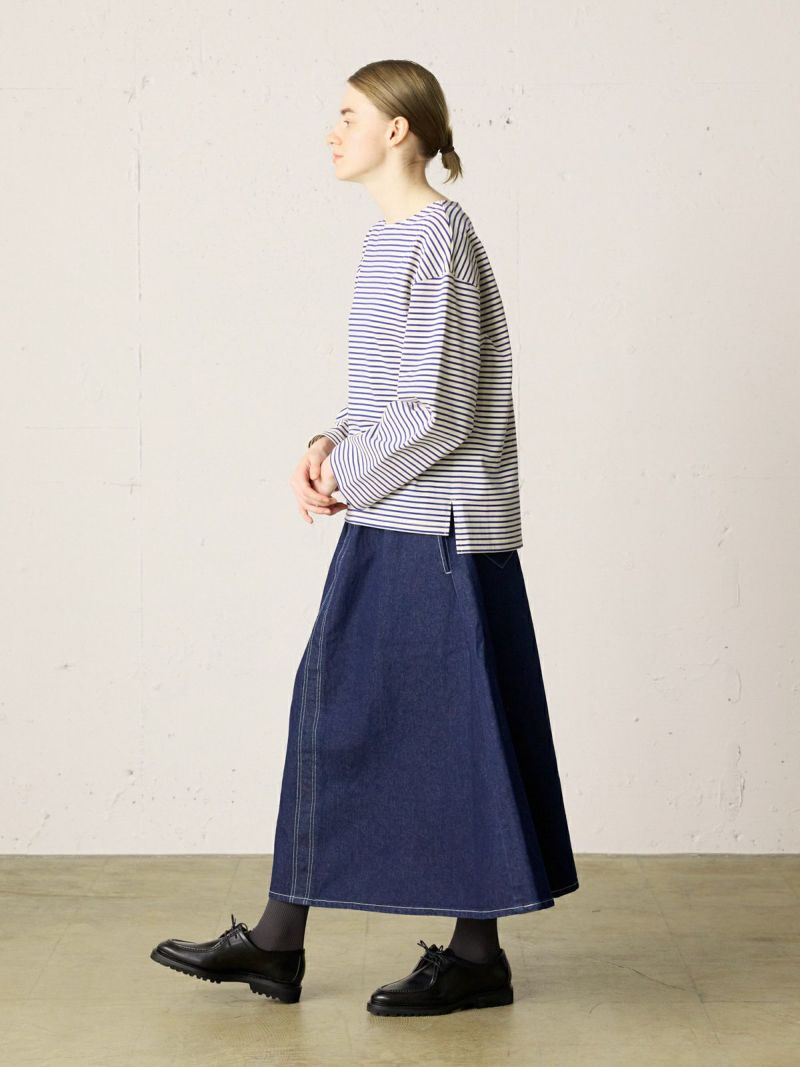 miumiu デニムフレアスカート MidiUmi デニムフレアスカート｜ MARcourt ONLINE STORE