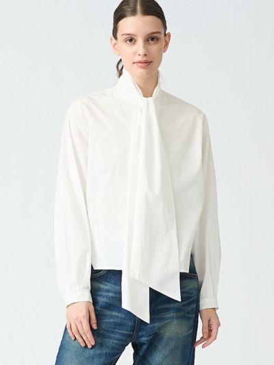 mizuiro ind ロングタイカラーシャツ