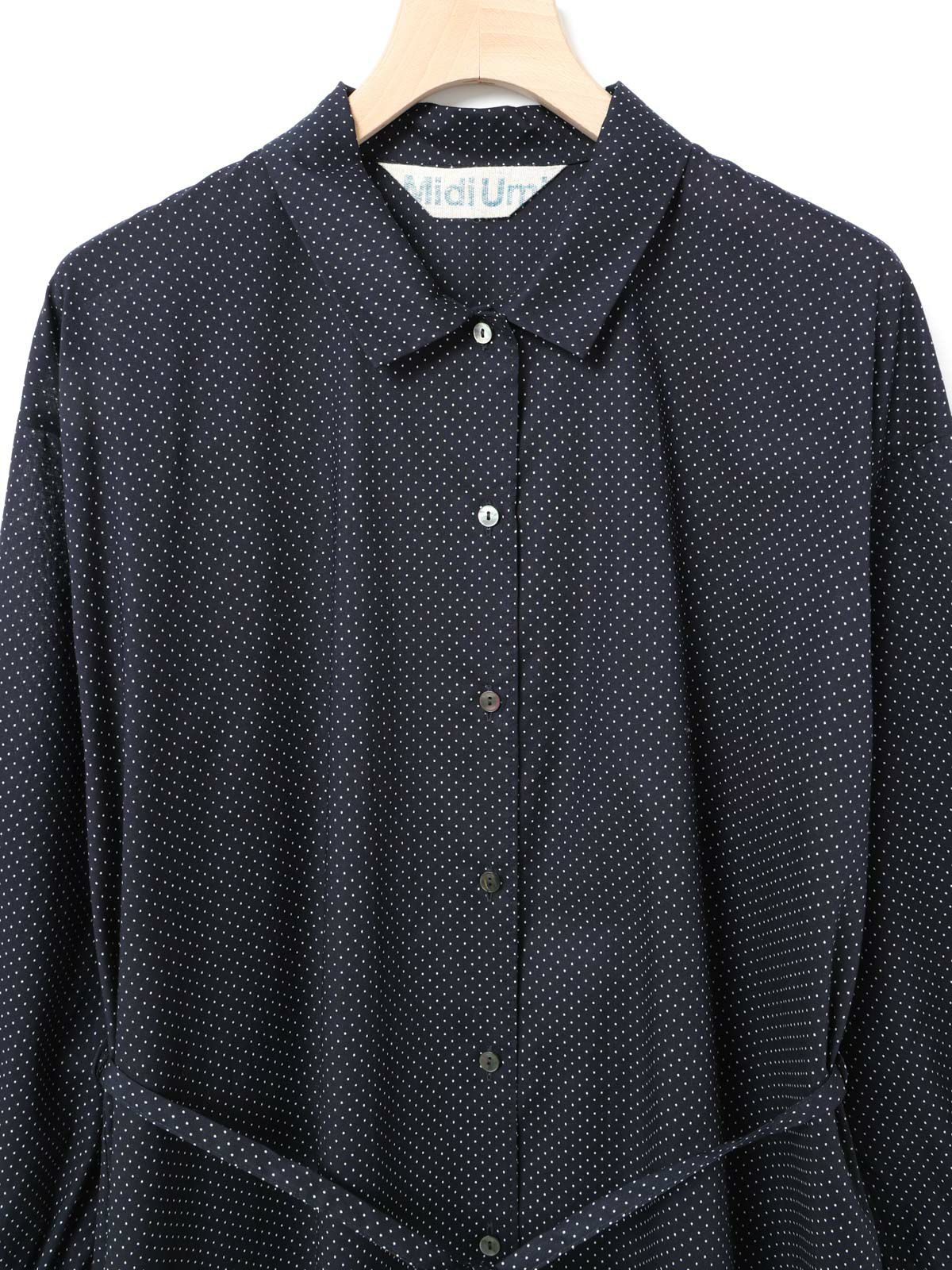 MidiUmi ベルト付きドットシャツワンピース｜ MARcourt ONLINE STORE  