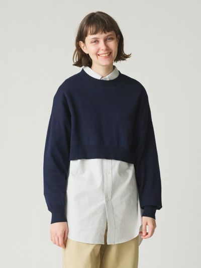 MidiUmi ショートニットプルオーバー