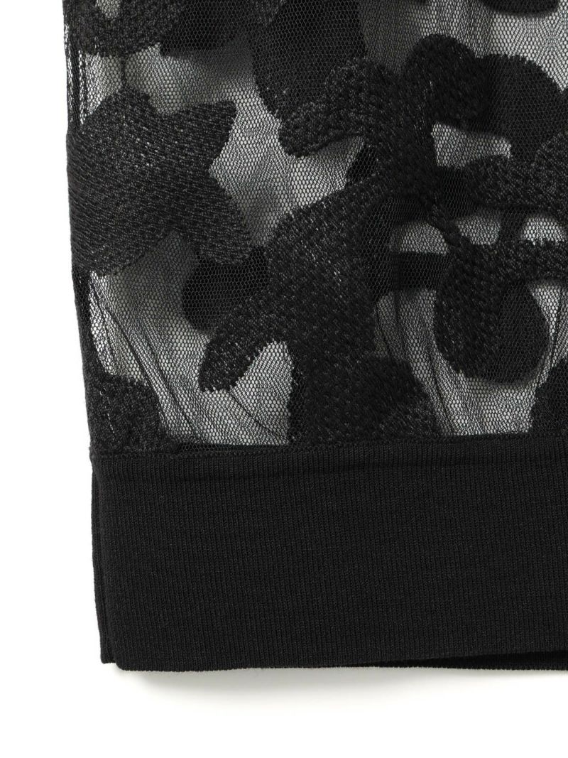 未使用品 ミズイロインド クロシェットネット刺繍ベスト