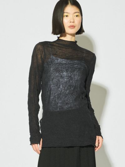 MIDIUMISOLID for Ladies シアーハイネックインナー