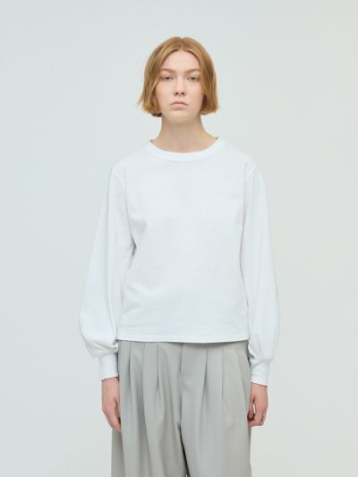 mizuiro ind パフスリーブロングT