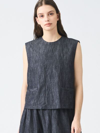 mizuiro ind デニムショートベスト