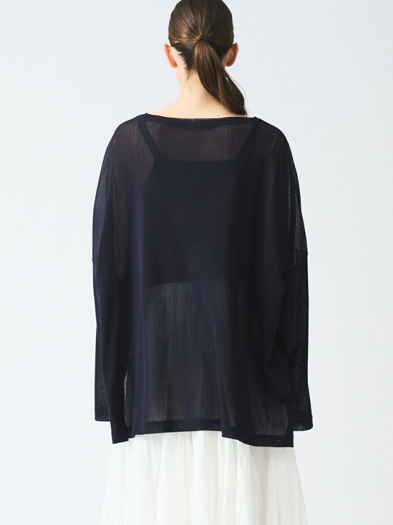 mizuiro ind メッシュロングスリーブワイドT｜ MARcourt ONLINE