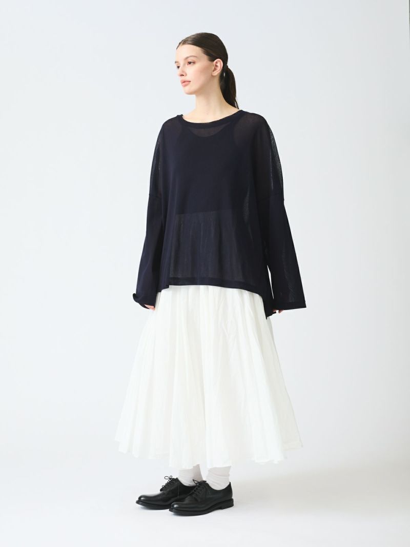 mizuiro ind メッシュロングスリーブワイドT｜ MARcourt ONLINE