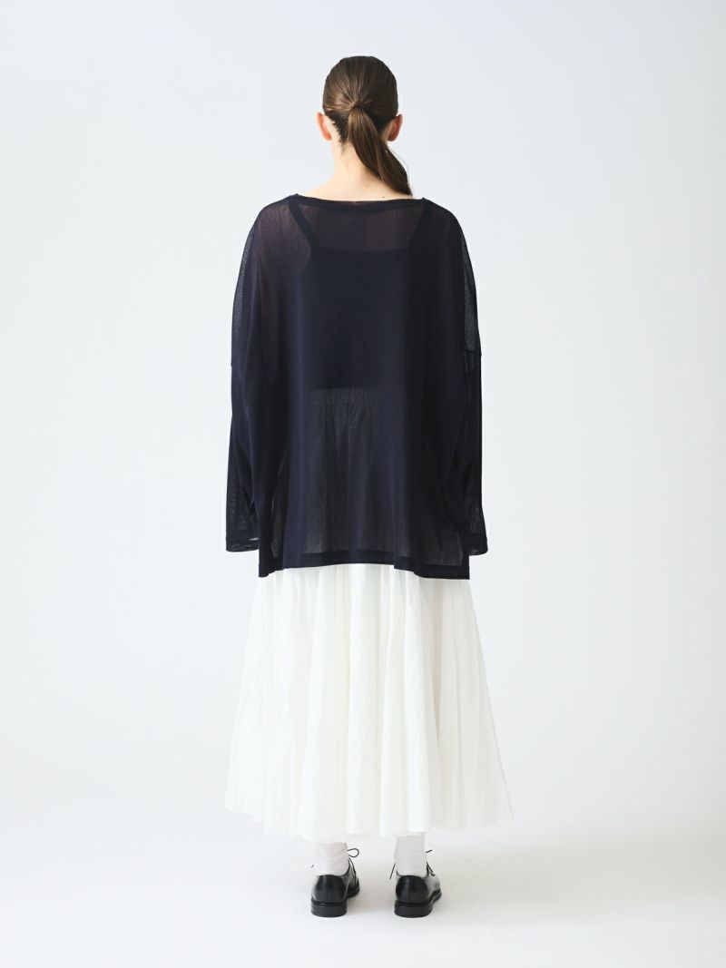 mizuiro ind メッシュロングスリーブワイドT｜ MARcourt ONLINE