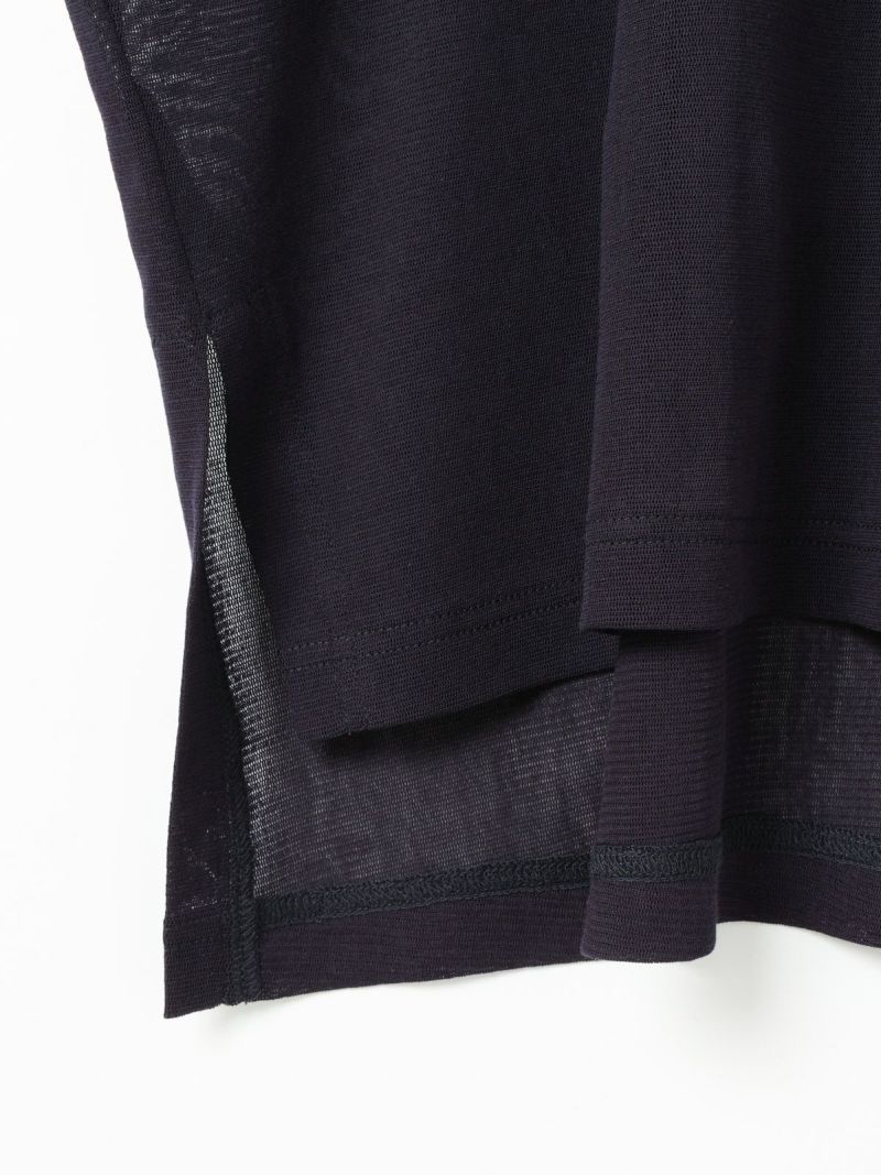 MARcourt｜mizuiro ind メッシュロングスリーブワイドT