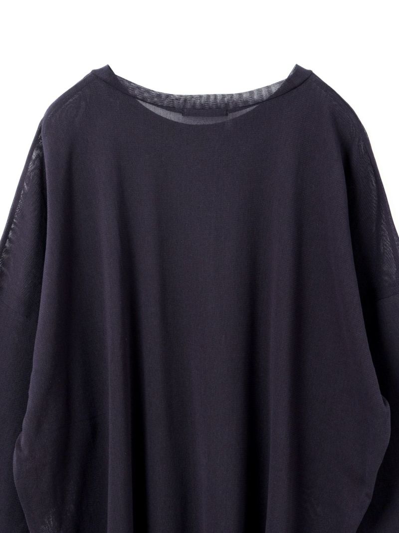 MARcourt｜mizuiro ind メッシュロングスリーブワイドT