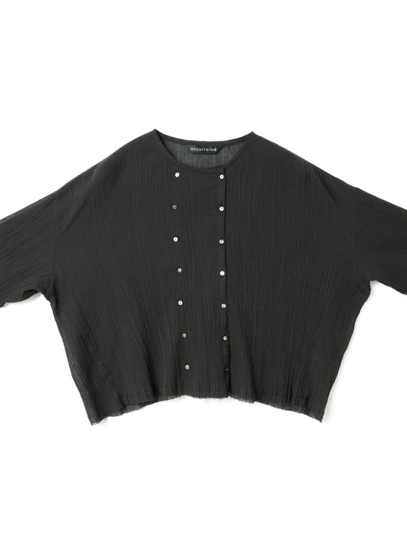 mizuiro ind コットンクレープショートシャツ｜ MARcourt ONLINE