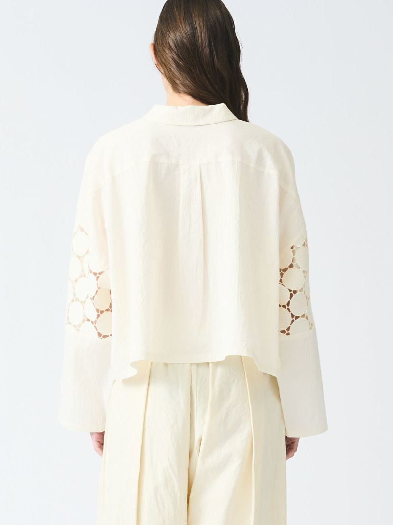 mizuiro ind レースミックスボックスシャツ｜ MARcourt ONLINE