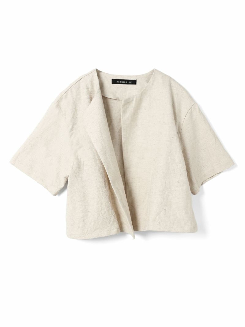 mizuiro ind クルーネックショートカーディガン｜ MARcourt