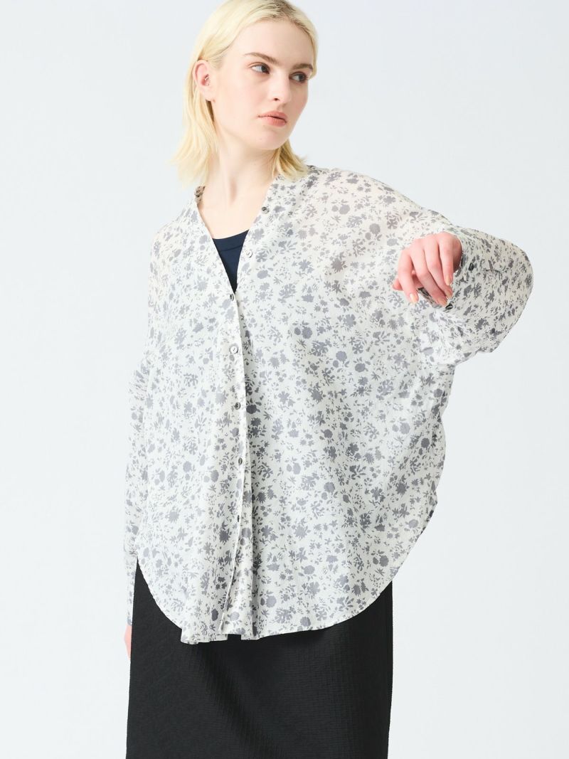 mizuiro ind スモールフラワーVネックシャツ｜ MARcourt ONLINE