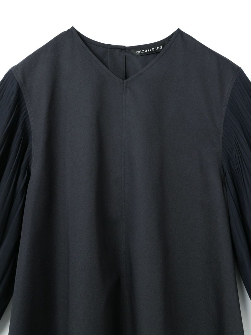 mizuiro ind プリーツパフスリーブワンピース｜ MARcourt ONLINE