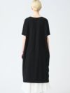 mizuiro ind ジョーゼットハーフスリーブロングワンピース
