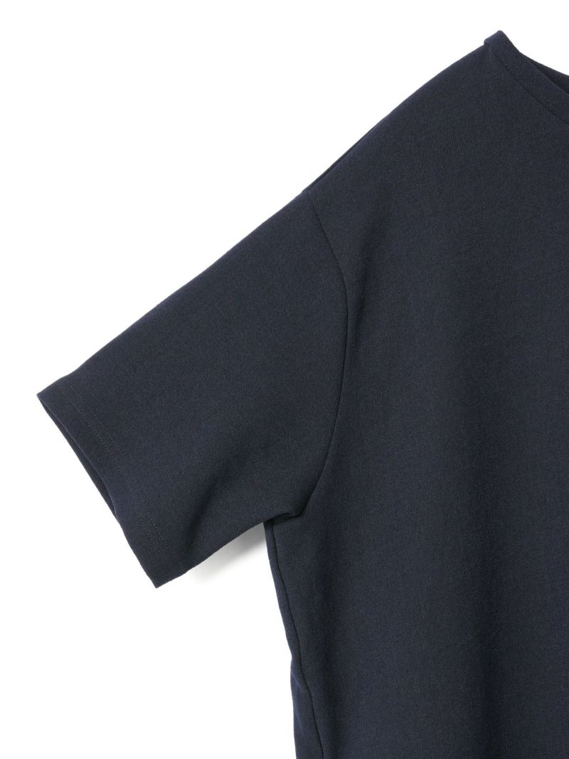 mizuiro ind ジョーゼットハーフスリーブロングワンピース