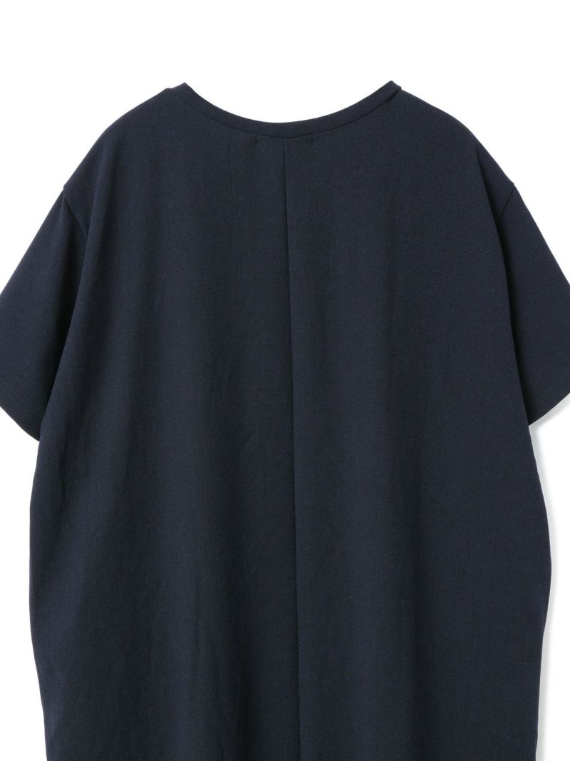 mizuiro ind ジョーゼットハーフスリーブロングワンピース